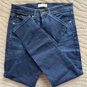 LOFT Women's The Skinny Dark Blue Denim Jeans